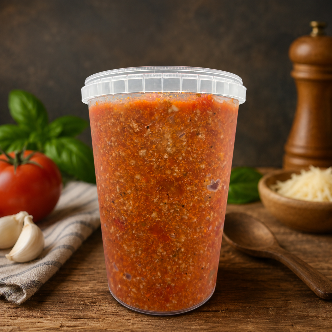 Pot de sauce à spaguetti