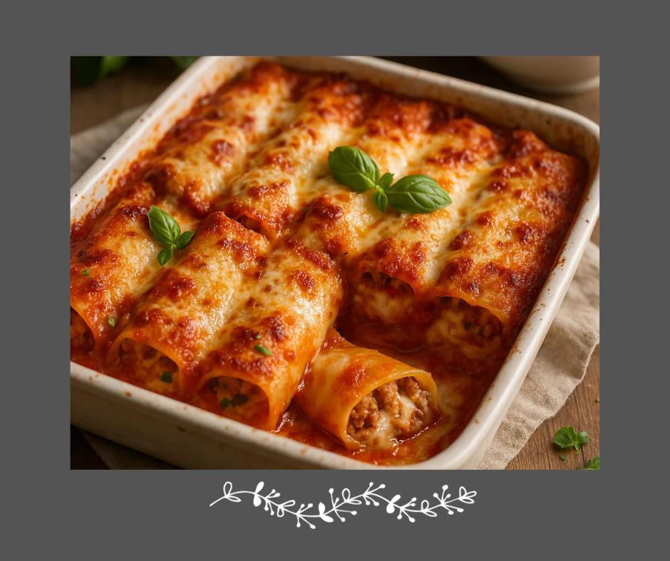 Cannelloni sauce rosée