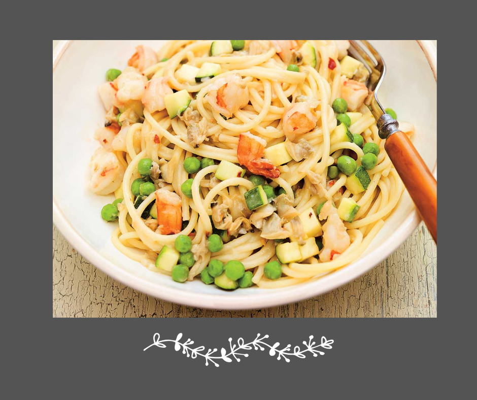 Fettuccini crémeux aux fruits de mer