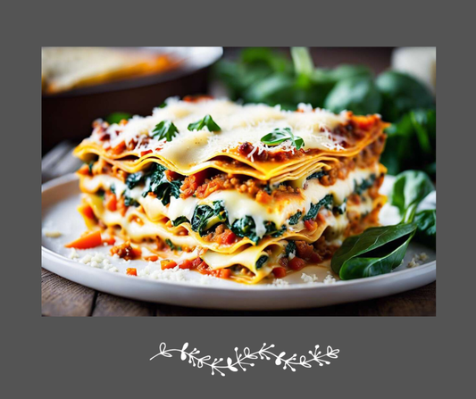 Lasagne aux légumes rôtis & poulet