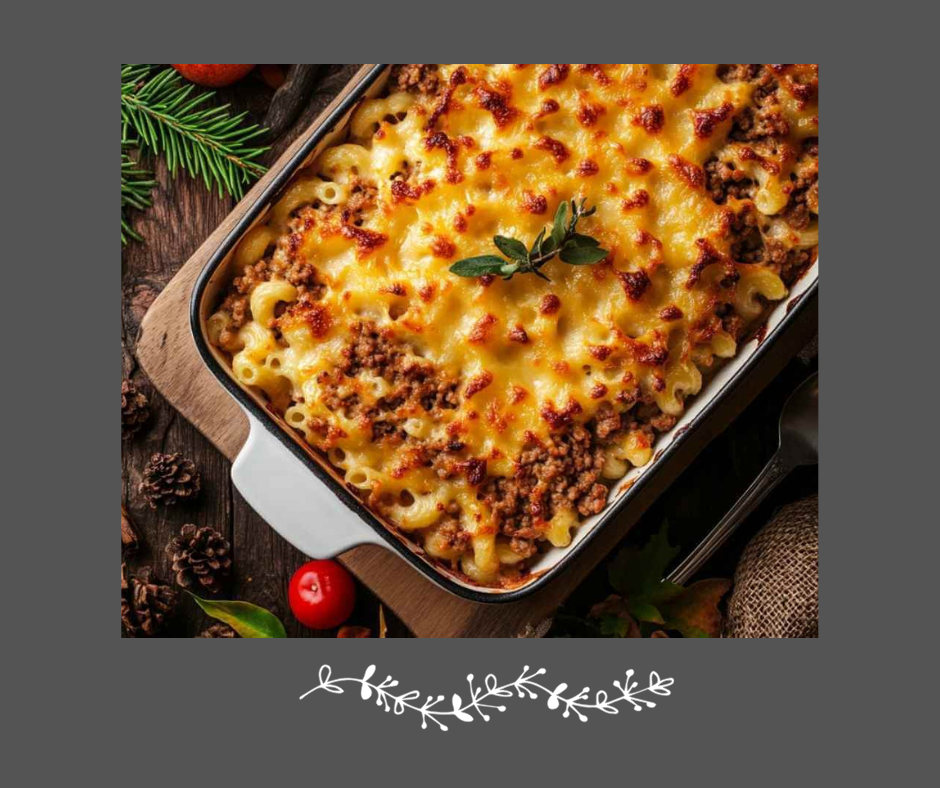 Macaroni à la viande gratiné