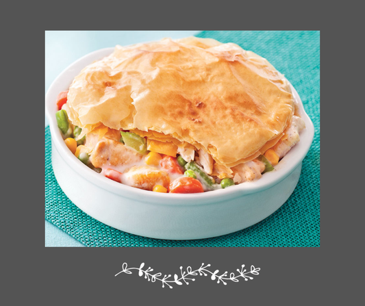Pâté au poulet & légumes en pâte phyllo