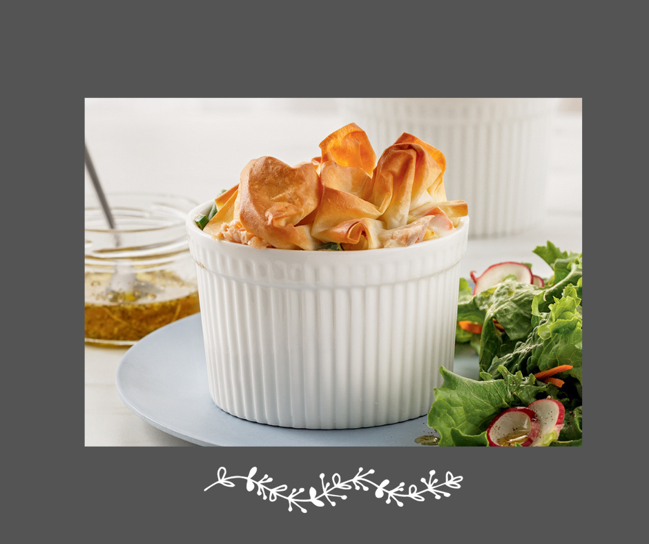 Paté de saumon et légumes en pâte phyllo