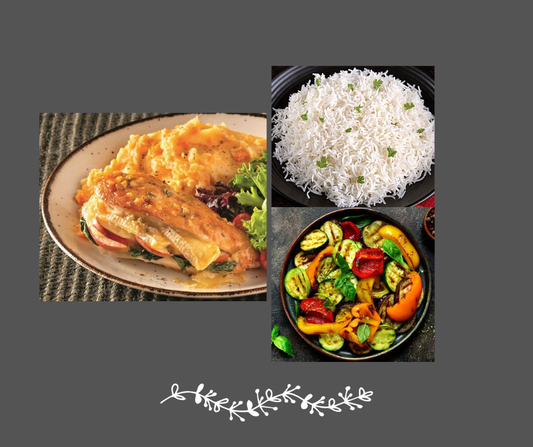 Poitrine de poulet farcie au fromage et aux pommes