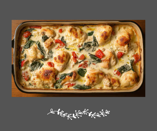 Poulet chasseur aux champignons sur nouilles aux œufs