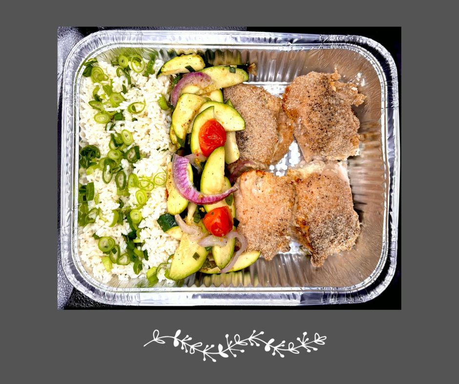 Poulet cordon bleu sur riz sauvage et légumes du moment